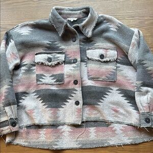 La Miel Aztec Patterned Jacket